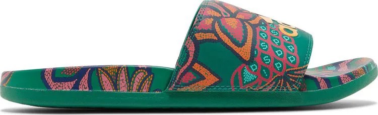 Сандалии Adidas Wmns Adilette Comfort Slide 'Floral - Bold Green', зеленый