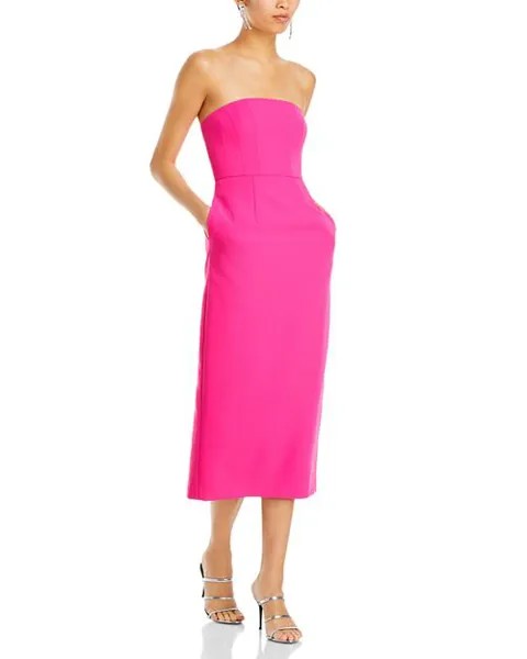 Платье Трэйси без бретелек MILLY, цвет Pink