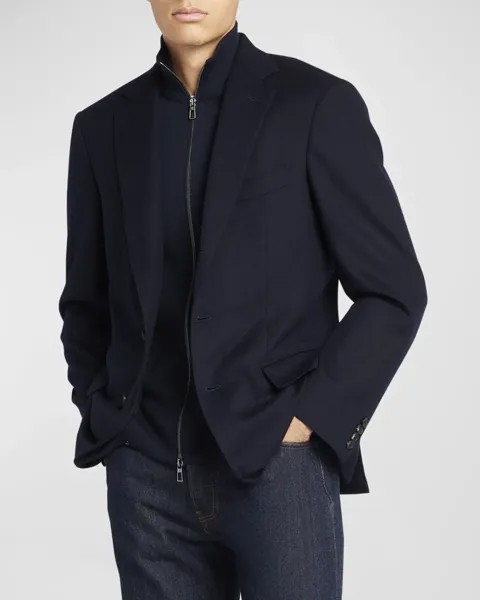 Мужская куртка нового заказа Loro Piana, цвет Blue Navy