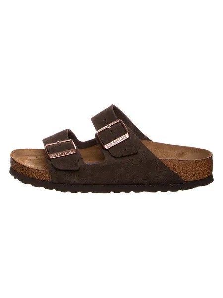 Мюли Birkenstock Leder Arizona, цвет Dunkelbraun - Weite S