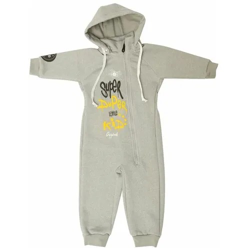 Комбинезон BABYGLORY Super Kid SK002 размер 98, серый