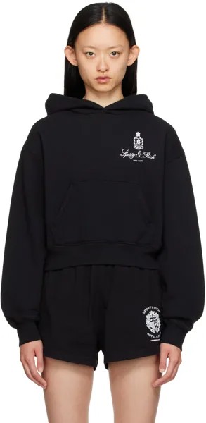 Черное худи Sporty & Rich Vendome