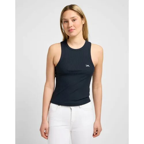 Майка Lee Women Ribbed Tank, размер XS, чёрный