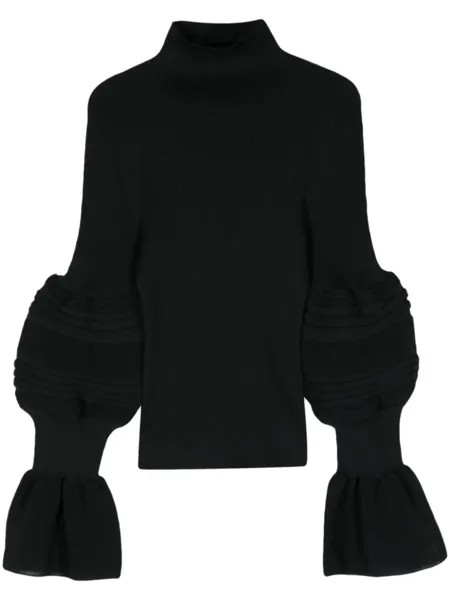 Issey Miyake джемпер Assemblage Branch в рубчик, черный