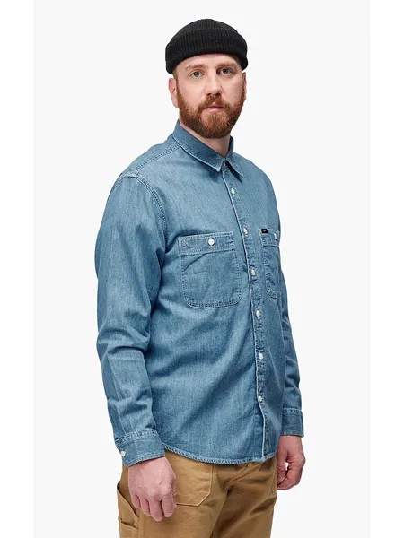 Рубашка Lee Jeans Regular fit, светло синий