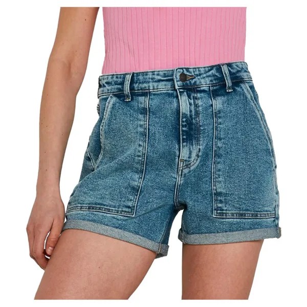 Джинсовые шорты Noisy May Be Katy High Waist, синий