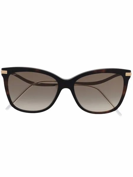 Jimmy Choo Eyewear солнцезащитные очки в массивной оправе