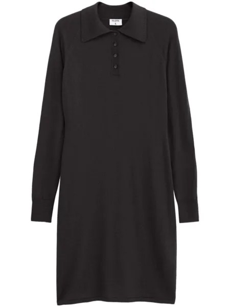 Filippa K платье с воротником поло, коричневый