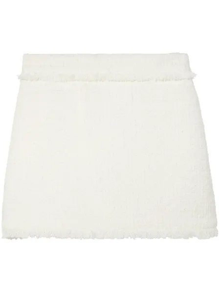 Proenza Schouler White Label твидовая юбка мини, белый