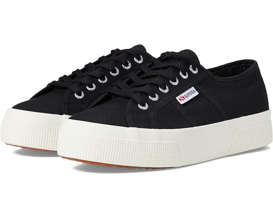 Кроссовки Superga 2740 Platform, цвет Black/Full Avorio