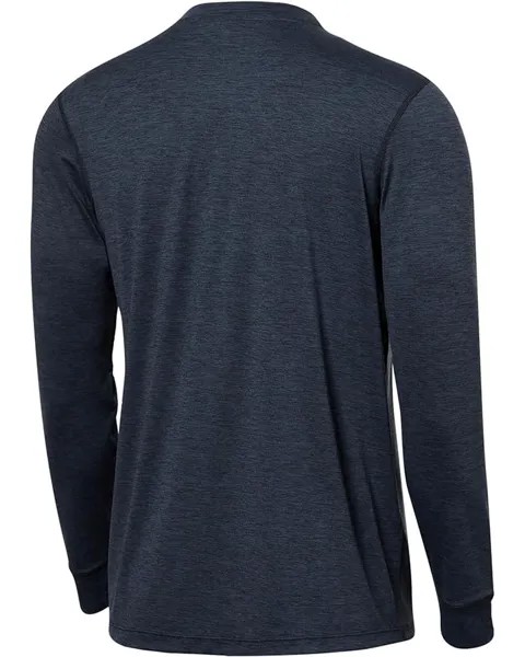 Футболка SAXX UNDERWEAR Droptemp All Day Cooling Long Sleeve Crew Tee, цвет Turbulence Heather