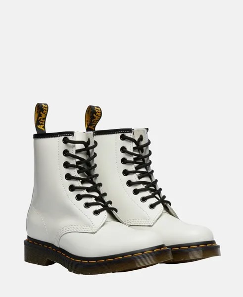 Телячьи сапоги Dr. Martens, белый