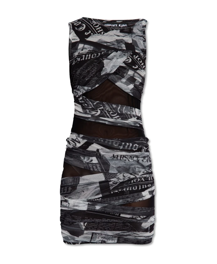 Платье без рукавов Versace Jeans Couture, черный