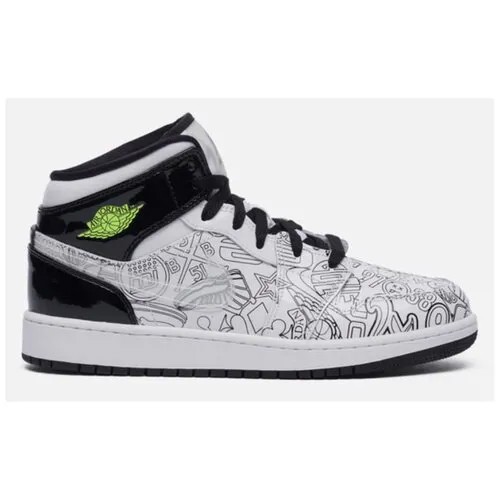 Кроссовки Jordan 1 Mid SE GS размер 4.5Y, белый