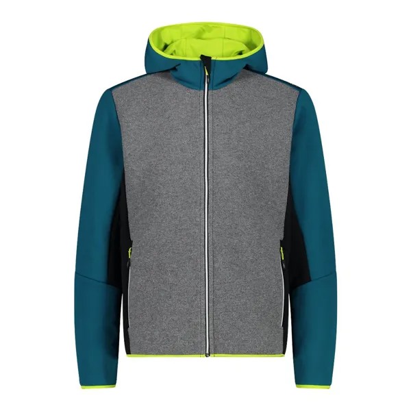 Толстовка на молнии CMP Fix Hood 32M2257, зеленый