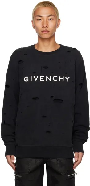 Черная толстовка с изображением архетипа Givenchy