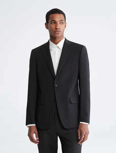 Черная куртка узкого кроя Calvin Klein, черный