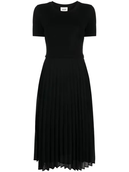 Claudie Pierlot платье миди с плиссировкой, черный