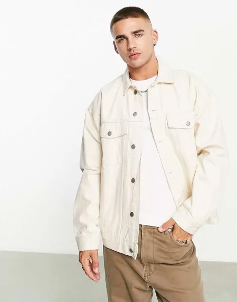 Джинсовая куртка цвета экрю Dr Denim Eno