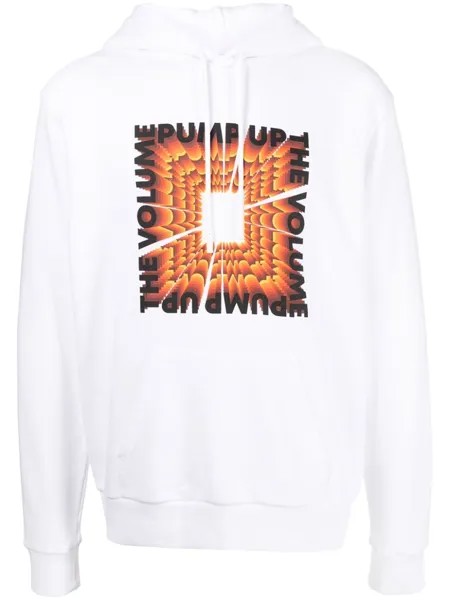 Marcelo Burlon County of Milan худи с кулиской и надписью, белый