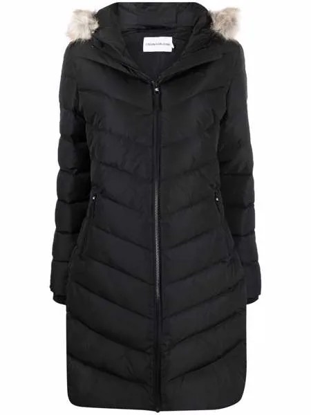 Calvin Klein Jeans quilted-finish padded coat
