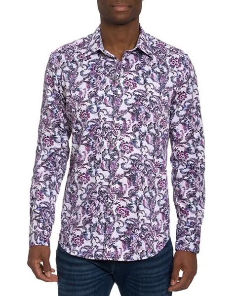 Рубашка на пуговицах с длинными рукавами и принтом Cicco Robert Graham, цвет Purple