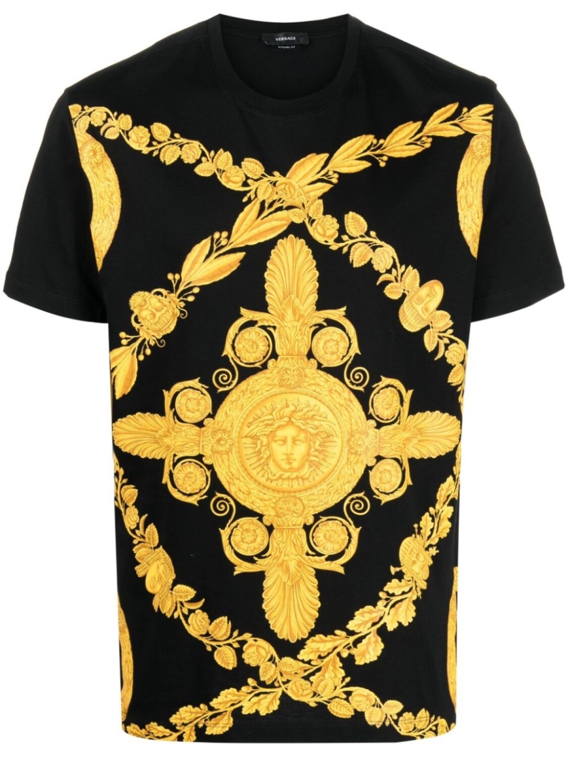 Versace футболка с принтом Greca, черный