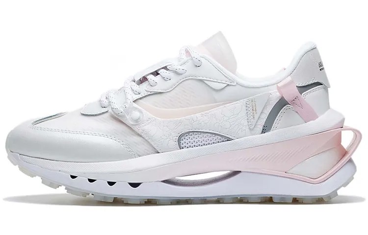 LINING Fangyuan Premium Lifestyle Shoes Women's Low-top Standard White / New Weak Pink