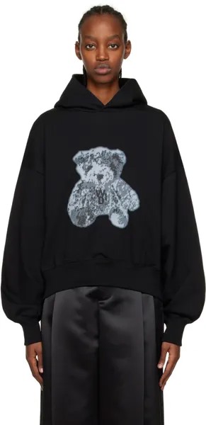 Черный - Худи New Teddy Back с капюшоном We11done