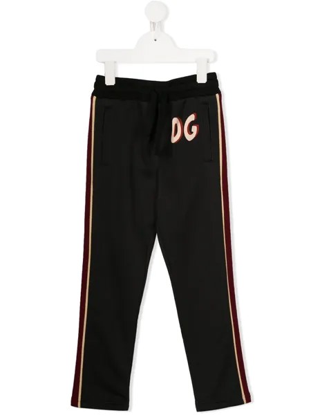 Dolce & Gabbana Kids спортивные брюки с логотипом