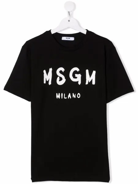 MSGM Kids футболка с логотипом