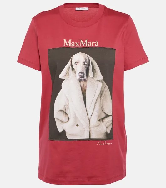 Футболка Valido из хлопкового джерси MAX MARA, розовый