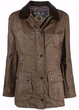 Barbour вощеный дождевик с воротником