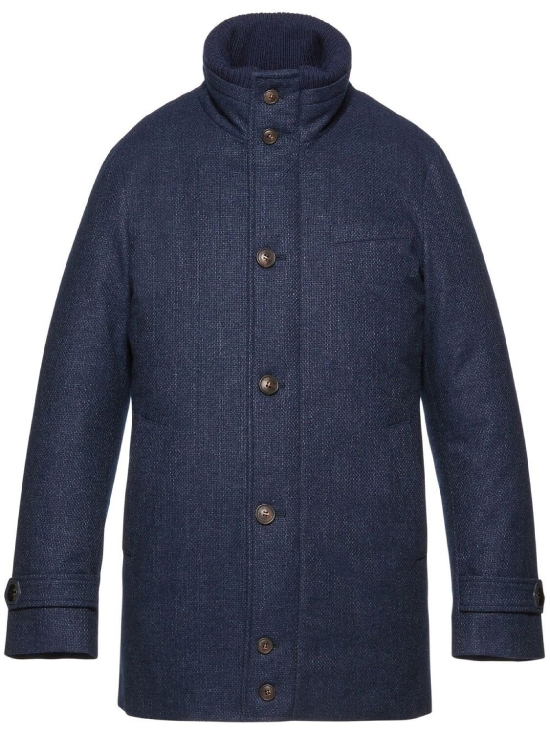 Однобортное пальто City Active Norwegian Wool, синий