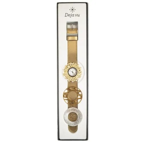 Наручные часы DEJAVU Часы женские наручные Dejavu Standart 1071C110, золотой