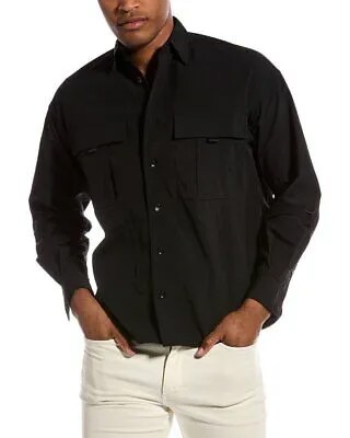 John Elliott Safari Куртка-рубашка мужская черная 0/X-маленькая