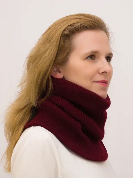 Снуд женский; унисекс LanaCaps 2327443 бордовый, one size