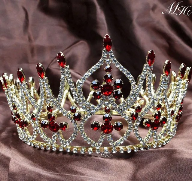 Роскошная нарядная большая корона Miss, круглая Свадебная Тиара для невесты, диадема золотого цвета, Прозрачная женская голова