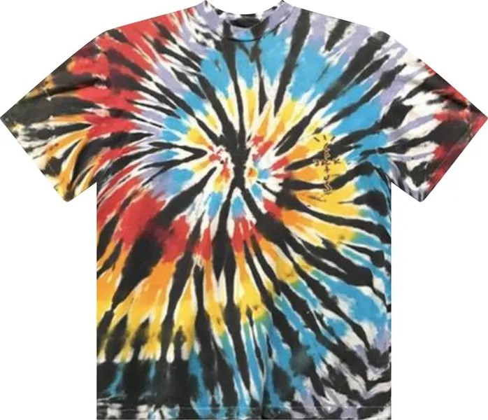 Футболка Cactus Jack by Travis Scott Highest In The Room T-Shirt 'Tie-Dye', разноцветный