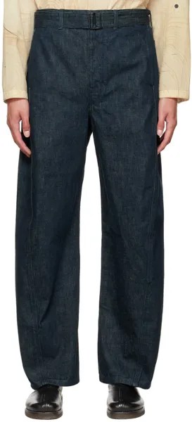 Черные джинсы с перекрученным поясом LEMAIRE