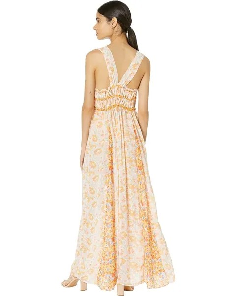 Платье Free People Dance with Me Printd Maxi, цвет Ivory Combo