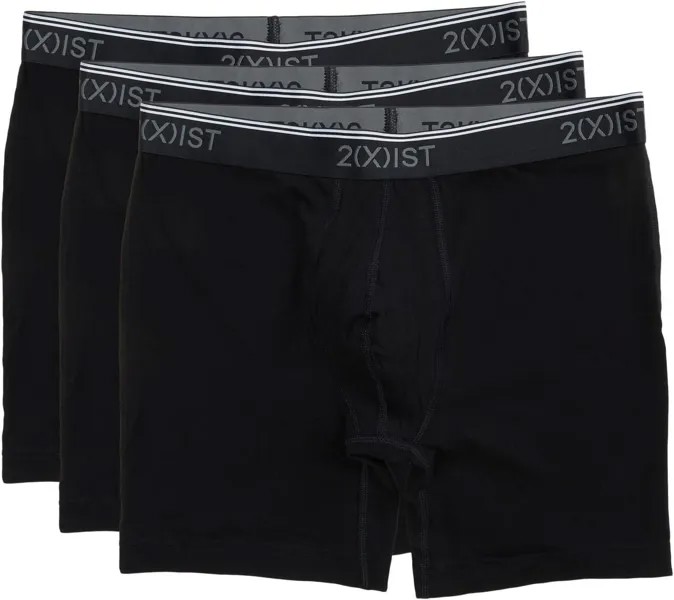 Боксеры 2(X)IST 3-Pack Boxer Brief, черный