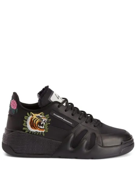Кроссовки Giuseppe Zanotti Talon Lace-up With Logo, черный