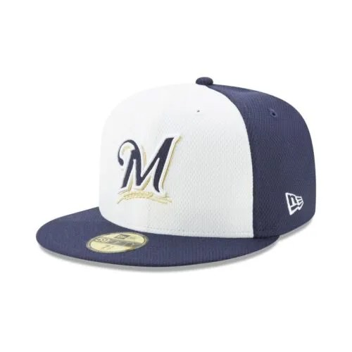 [10757138] Мужская кепка New Era MLB Diamond Era 59Fifty Milwaukee Brewers