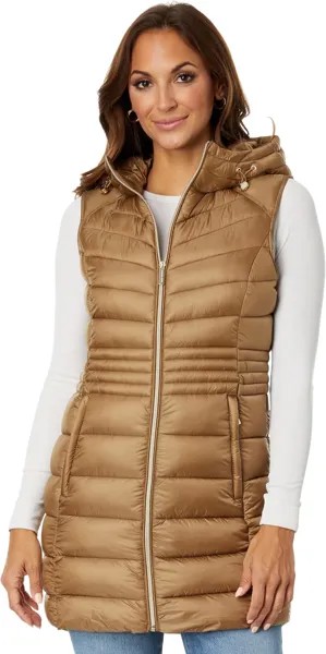 Куртка Zip Front Vest M426366C68 MICHAEL Michael Kors, цвет Dark Camel