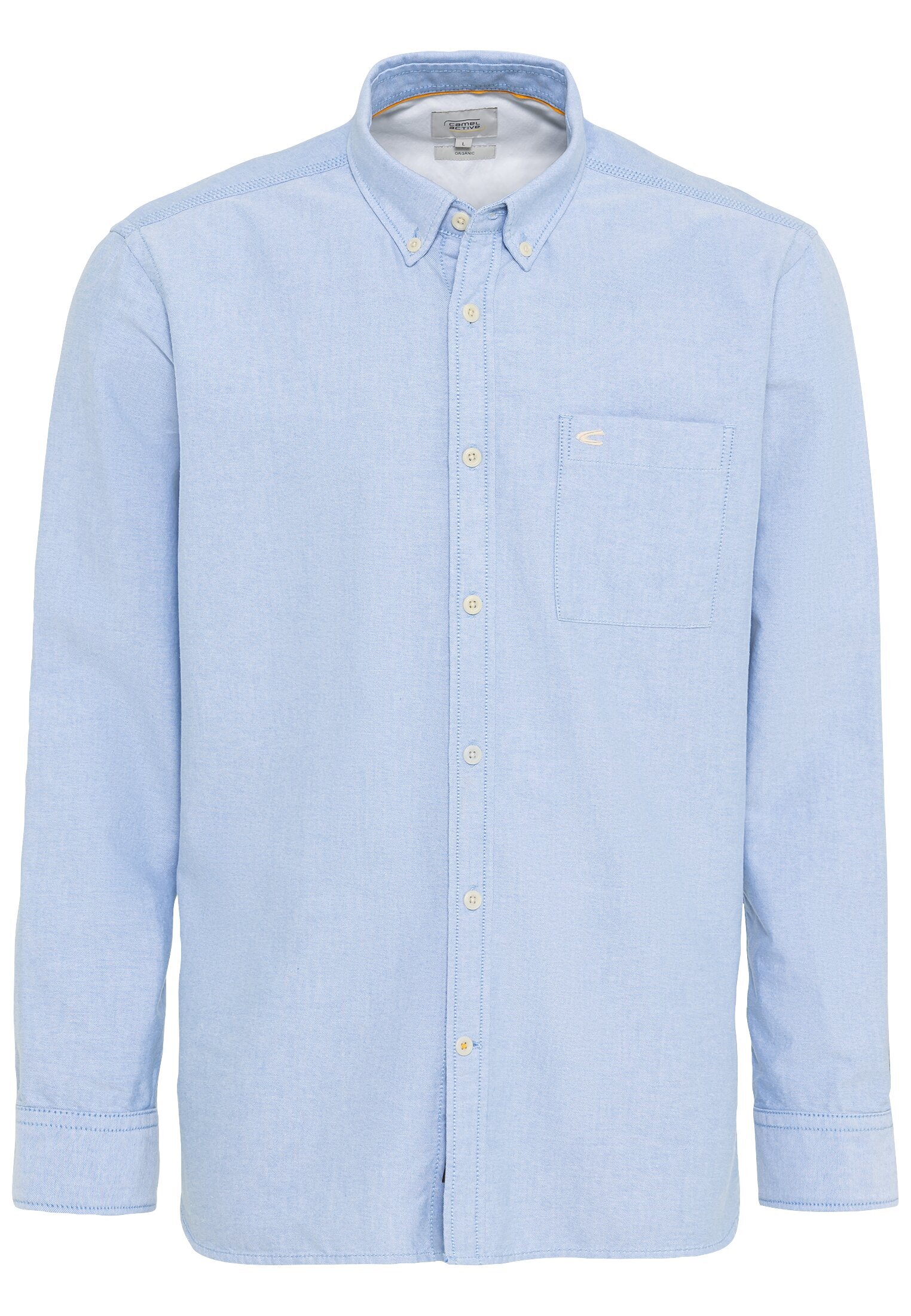 Рубашка Camel Active Oxford aus zertifiziertem Organic Cotton, светло синий