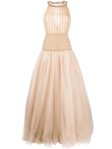 Valentino Pre-Owned платье без рукавов 2012-го года из тюля