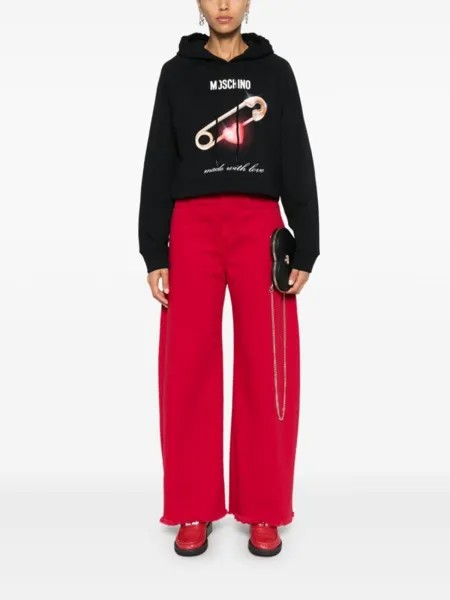 Moschino толстовка с логотипом, черный