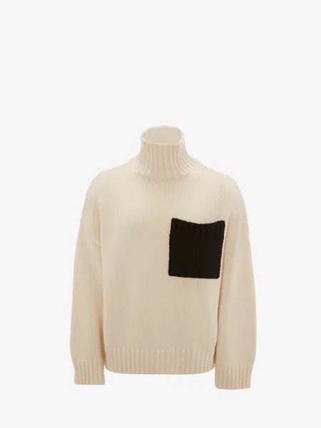 Джемпер с накладными карманами JW Anderson, белый
