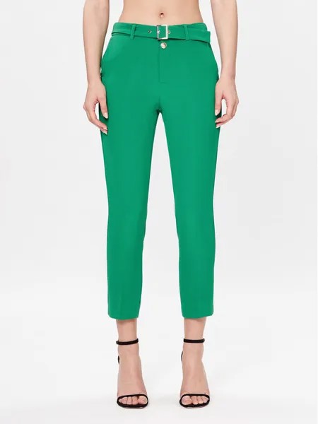 Тканевые брюки узкого кроя Liu Jo, зеленый